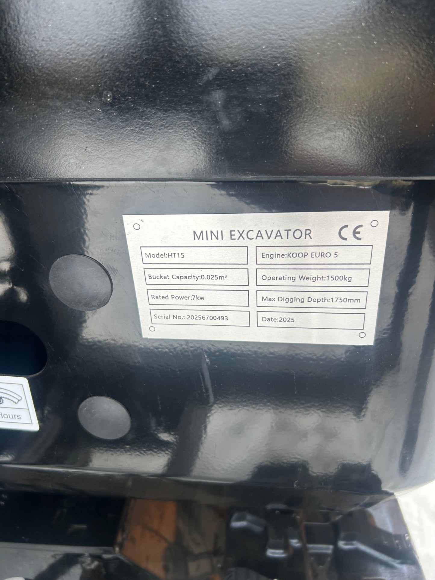 1,5 tons minigrävare med hytt, KOOP diesel och fullt utrustad