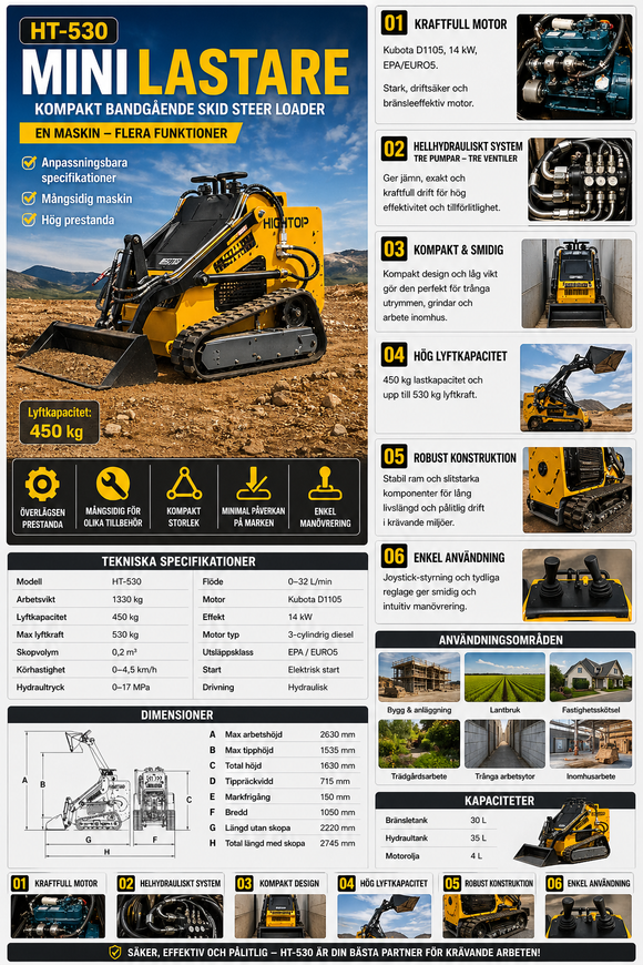 HTS530 Skid Steer Loader
